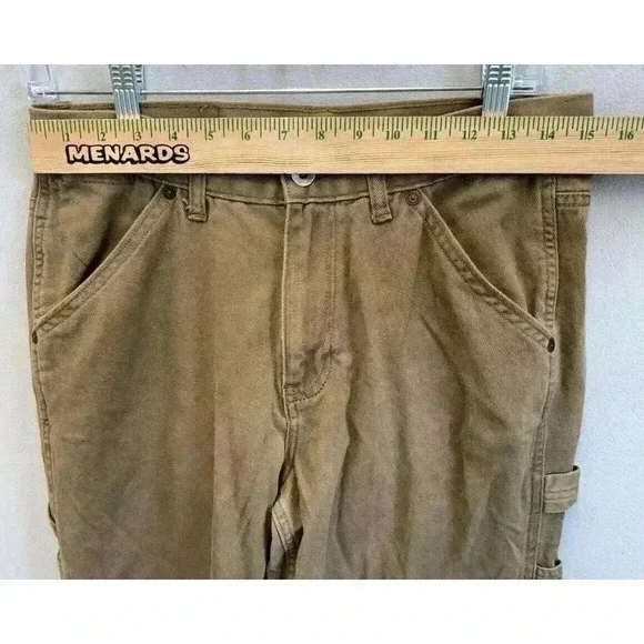 Nautica Jeans Co Men's 30x32 Brown Original Relaxed Fit Carpenter Utility Pants - Picture 3 of 8